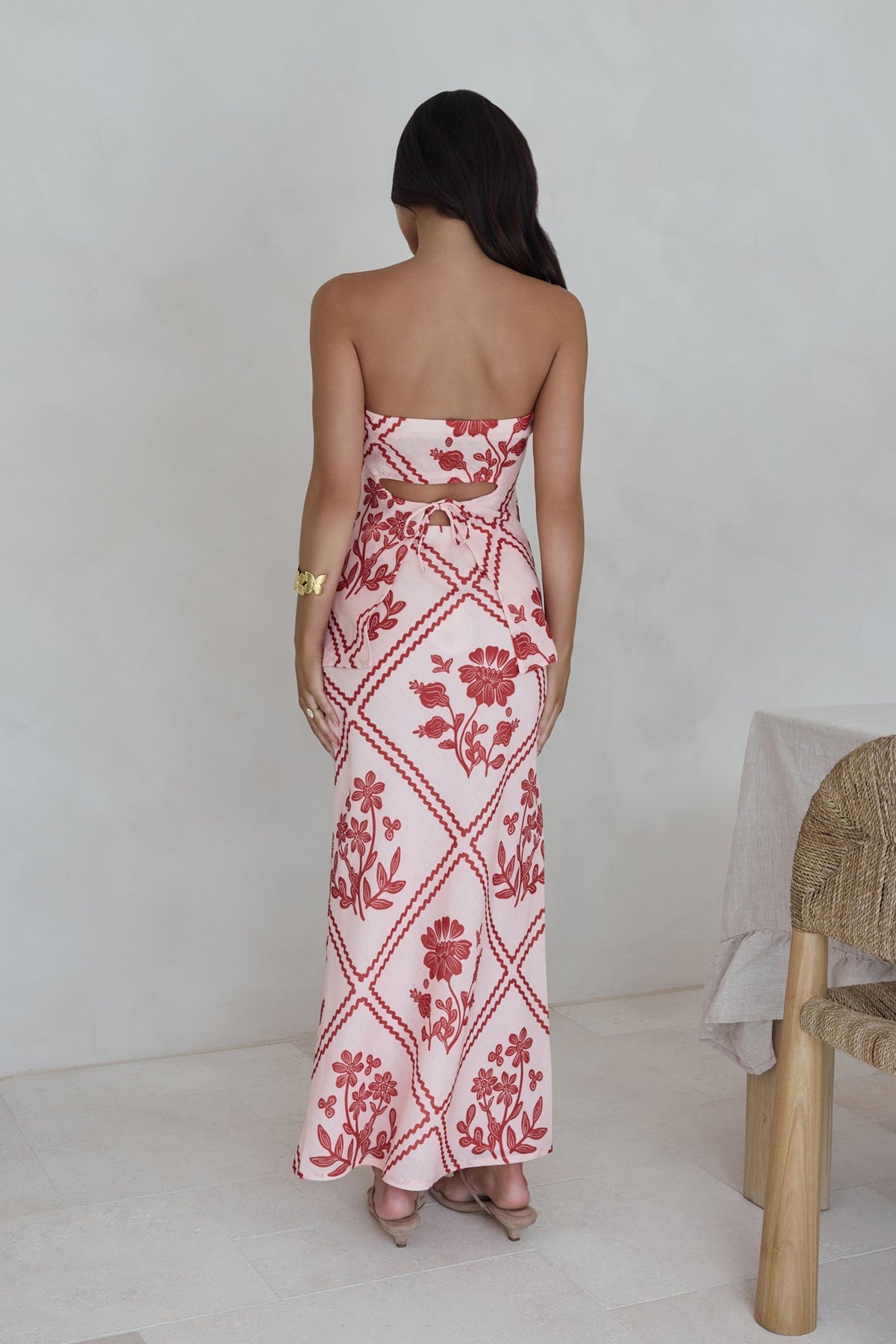 Minimale Maxi Skirt Red