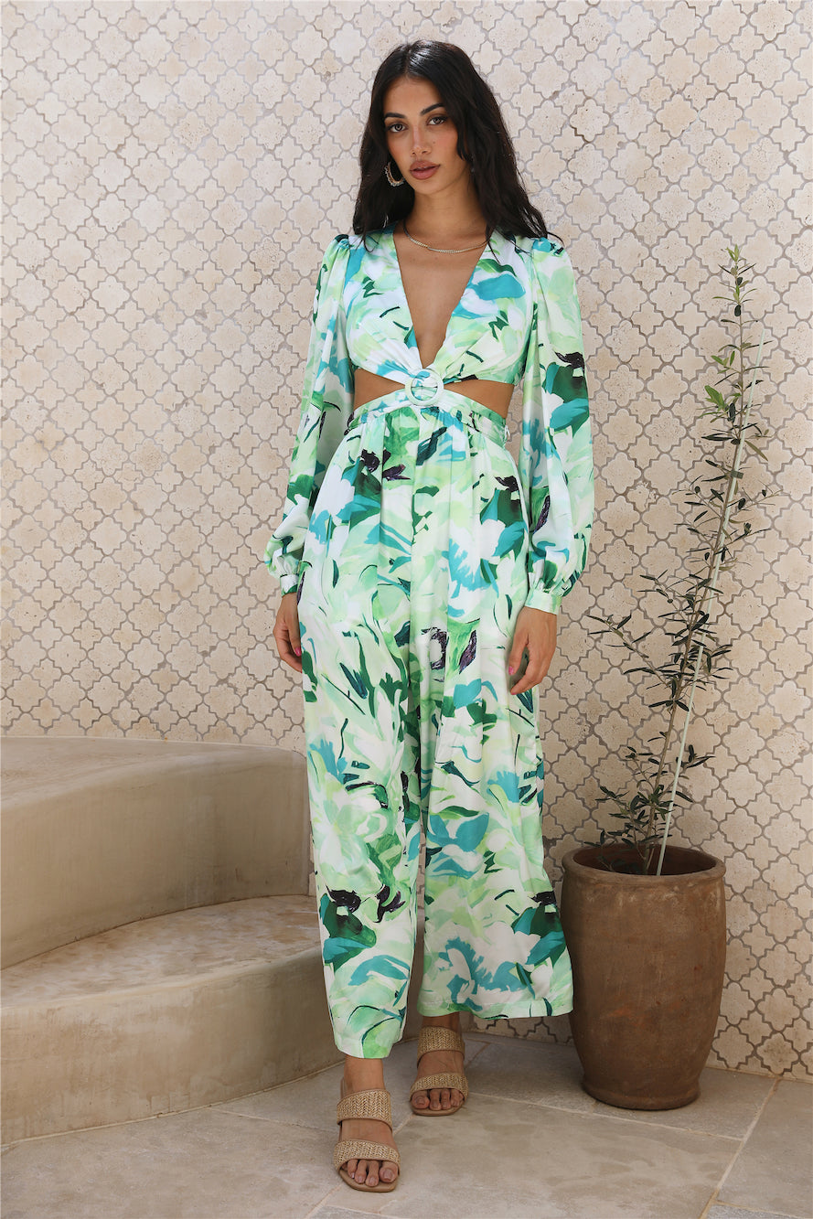 Another Life Jumpsuit Green