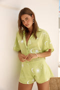 Vacation Bliss Romper Green