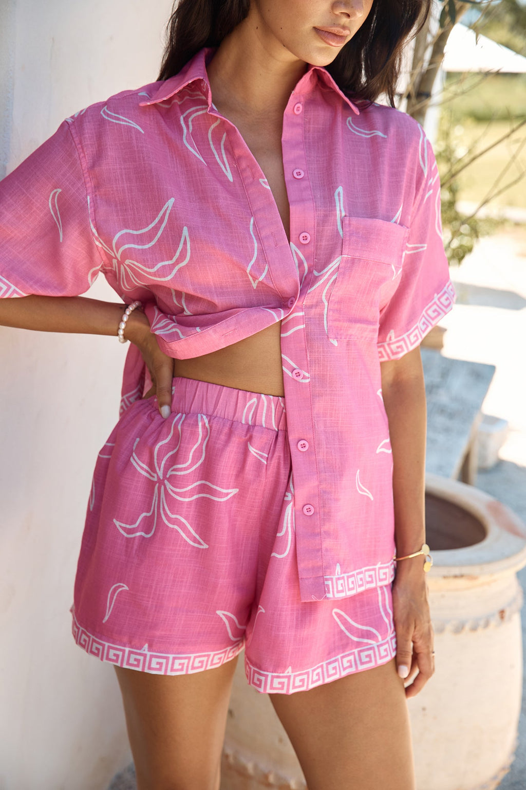 Sailing Ahead Shorts Pink