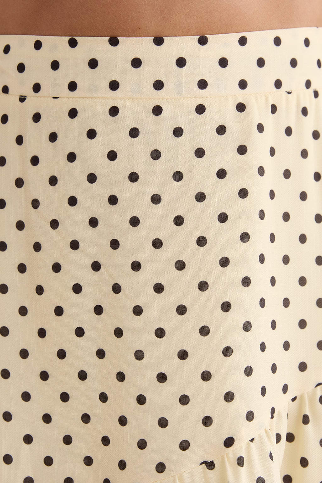Shimmering Sands Polka Dot Maxi Skirt Yellow