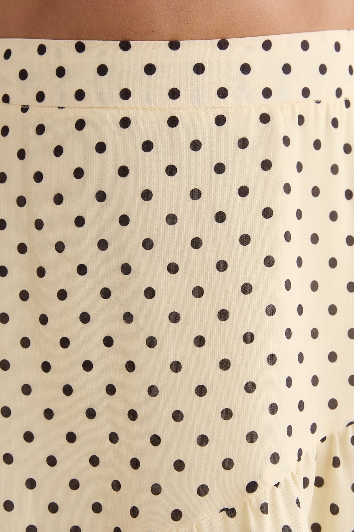 Shimmering Sands Polka Dot Maxi Skirt Yellow