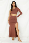 Birds Are Singing Maxi Skirt Brown