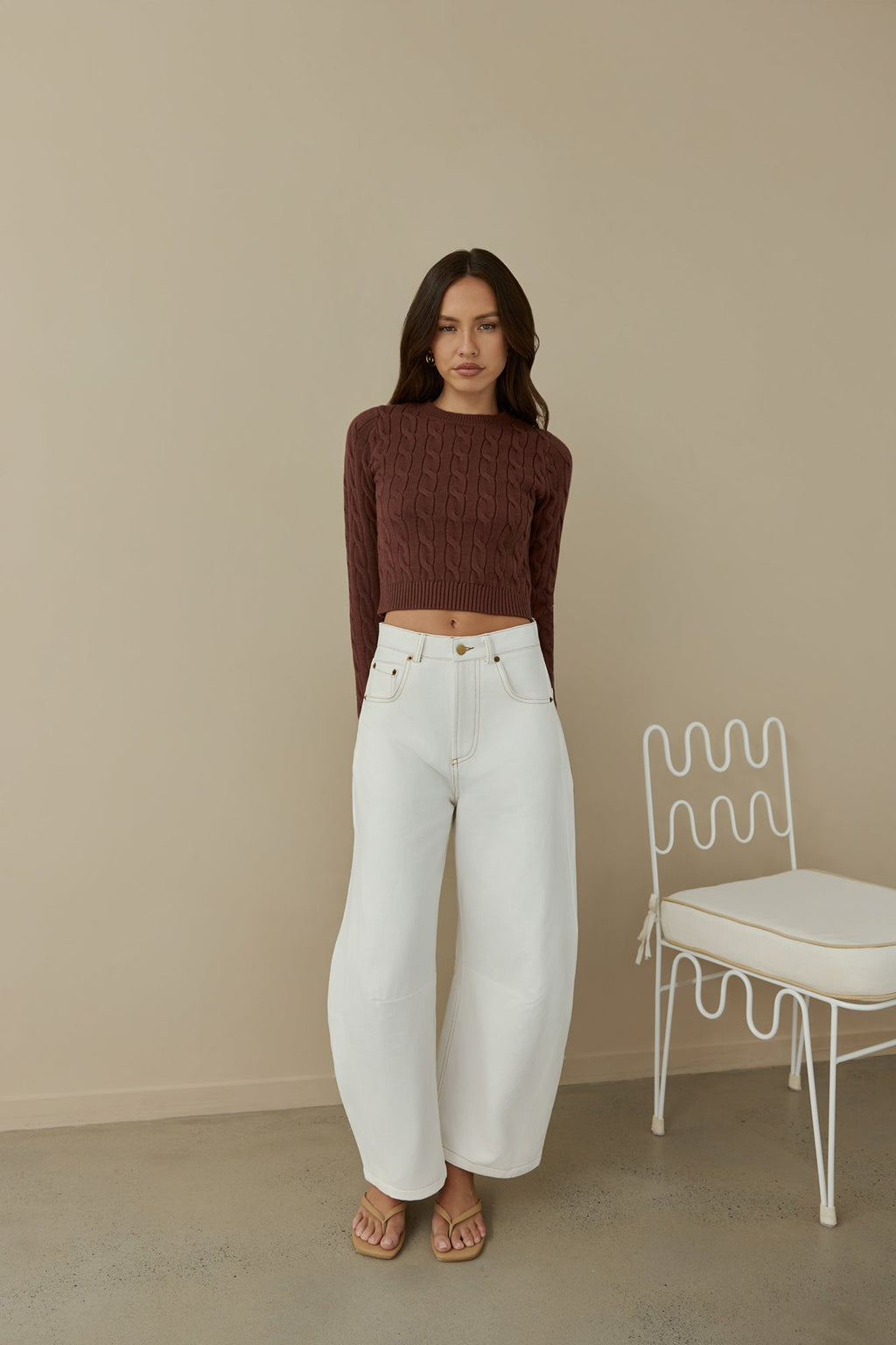 Destined For You Wide Pants White