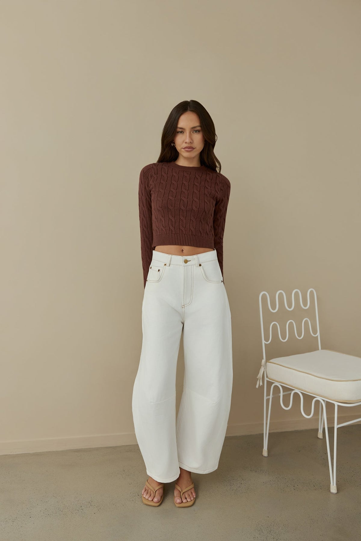 Destined For You Wide Pants White