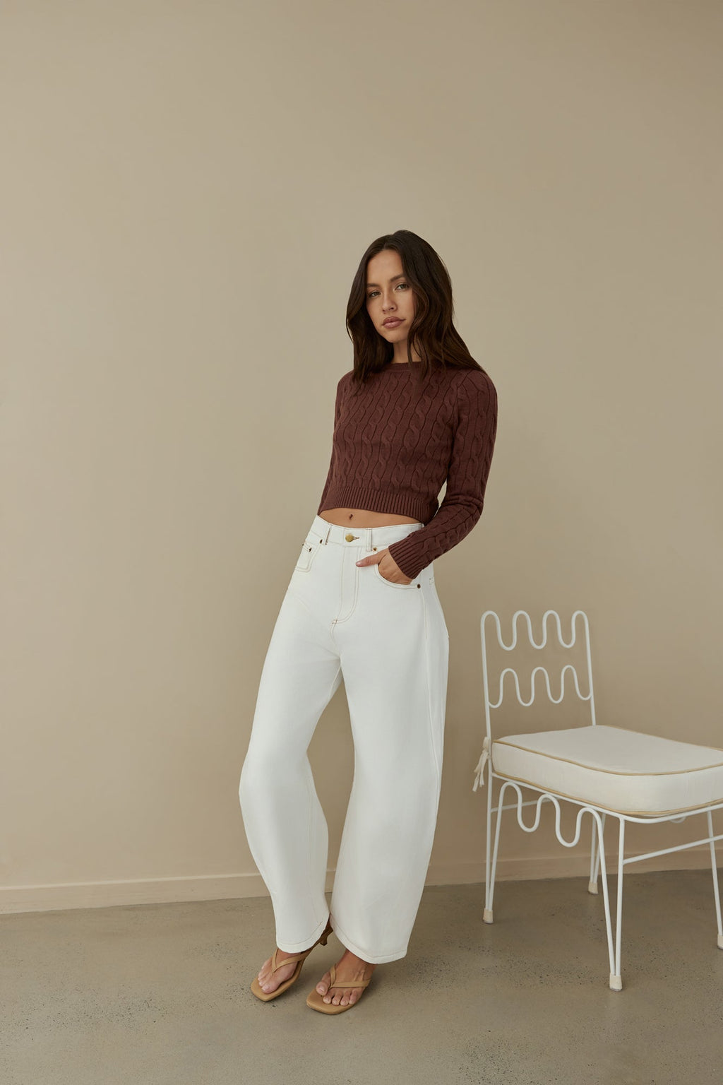 Destined For You Wide Pants White