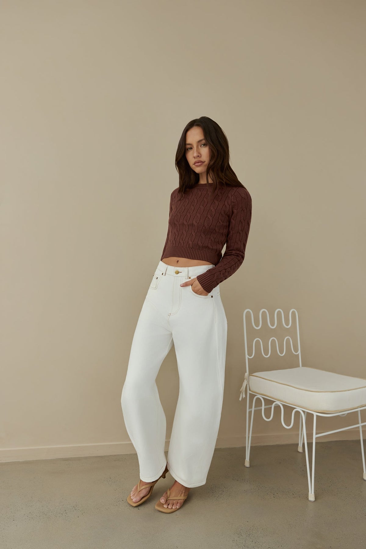 Destined For You Wide Pants White