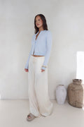 In The Reflection Satin Pants Cream