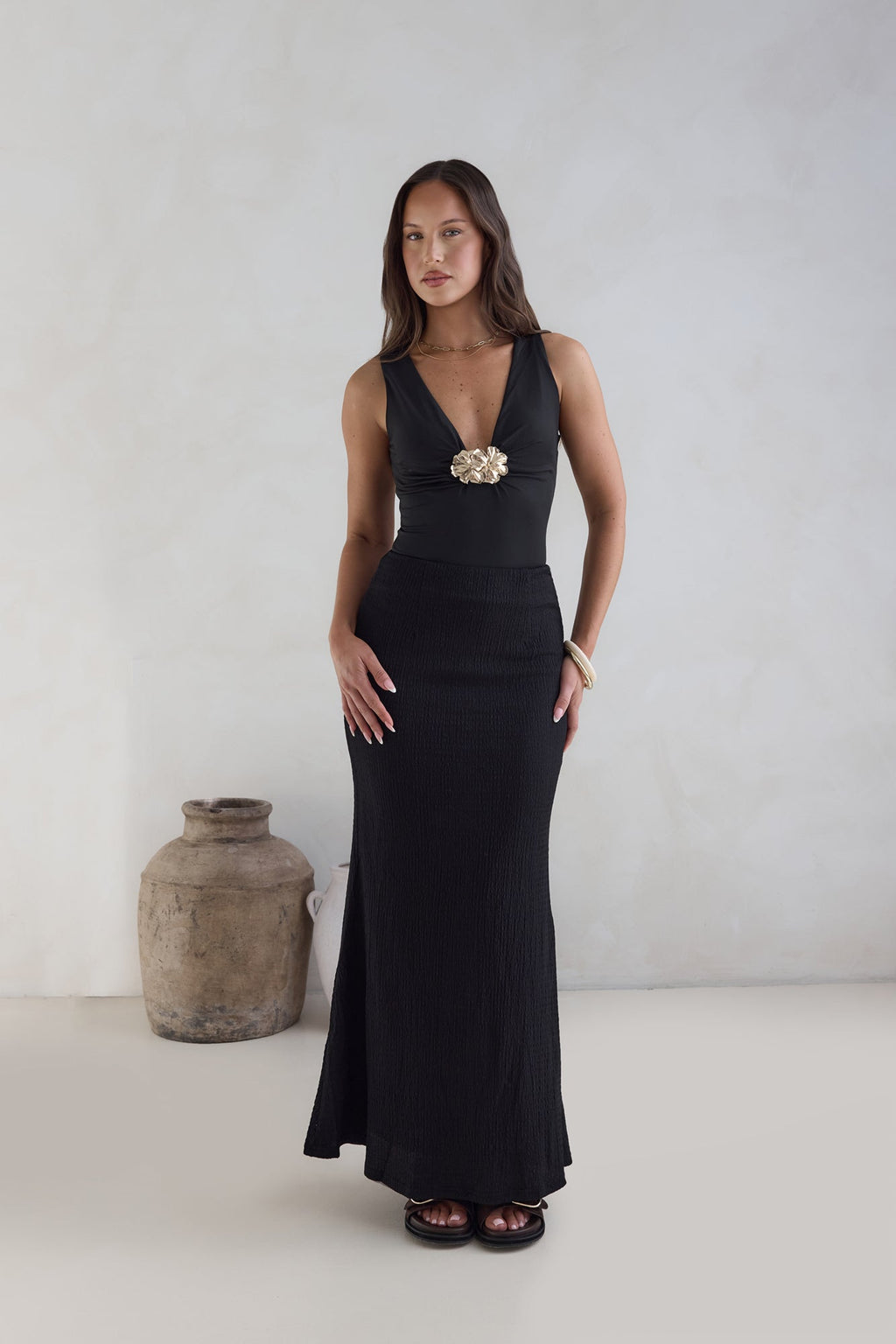 Somewhere She Shines Bodysuit Black