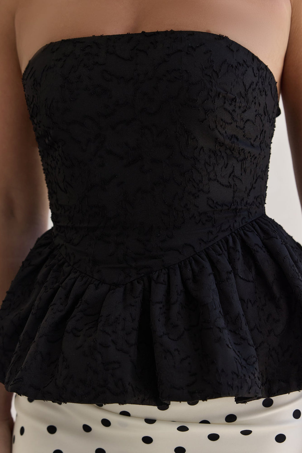 Wardrobe Winner Strapless Top Black