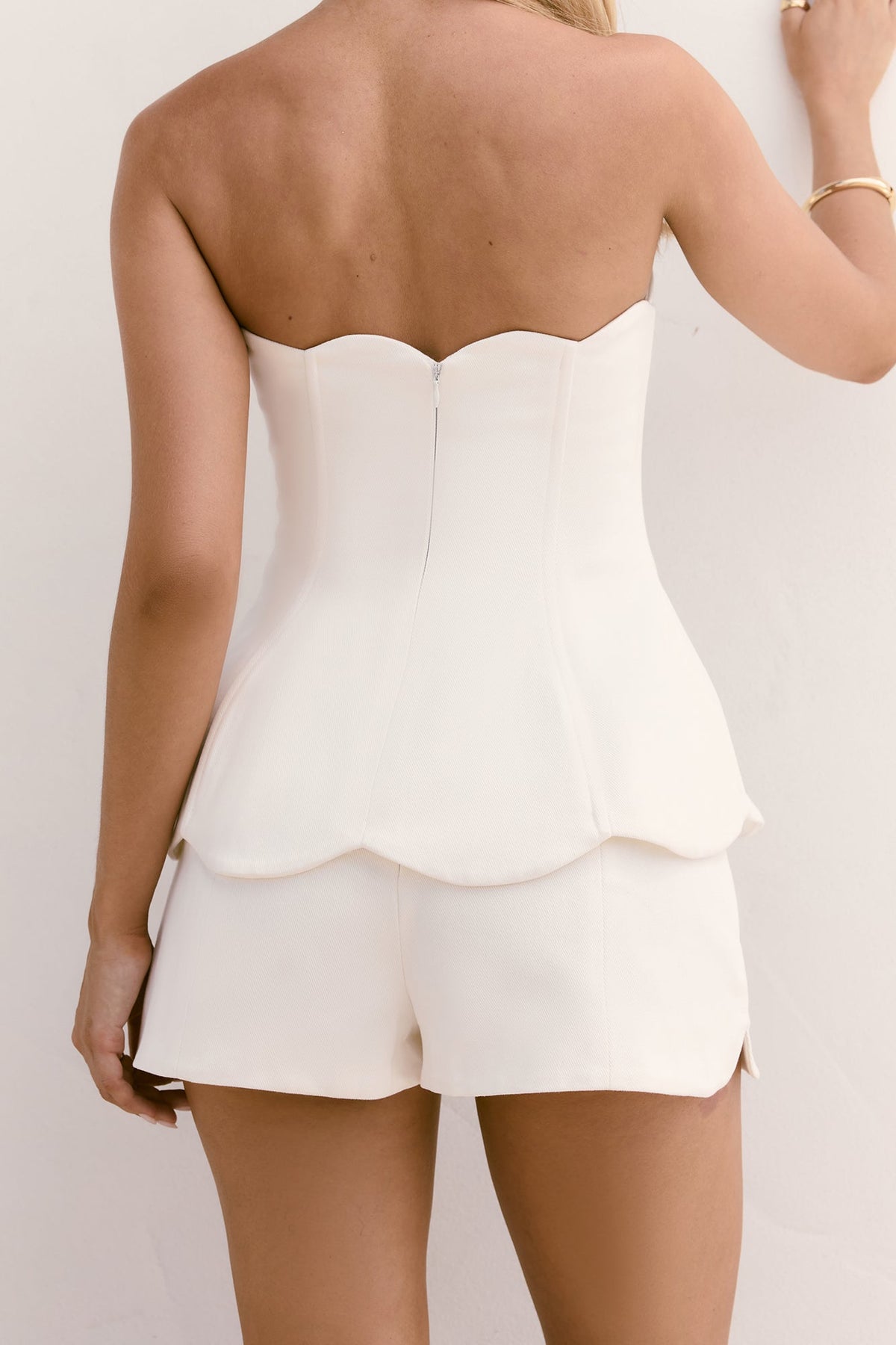 Dewdrop Dreams Shorts White