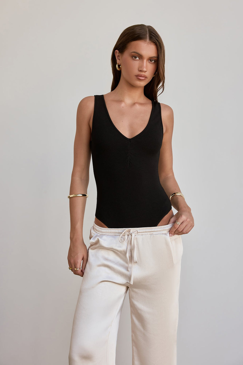 BASE Luxe Rib Effortless Essentials Bodysuit Black