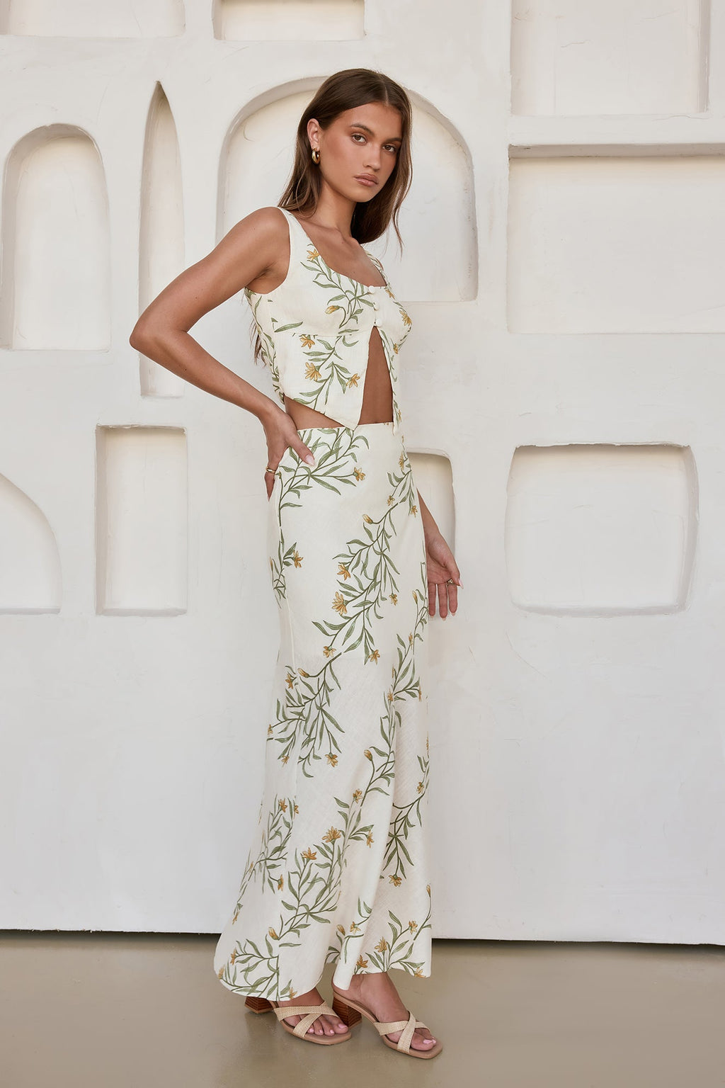 Hopes and Dreams Maxi Skirt Cream