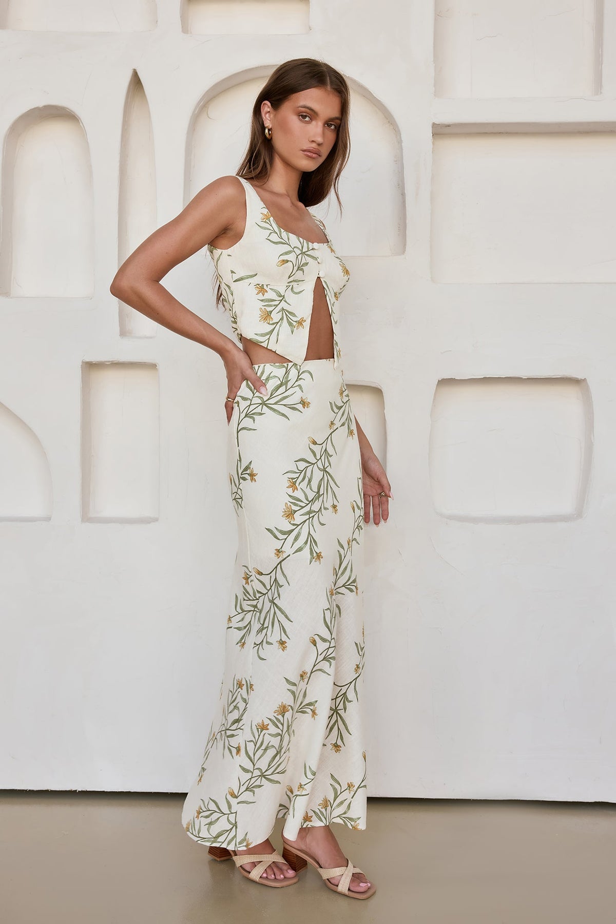 Hopes and Dreams Maxi Skirt Cream