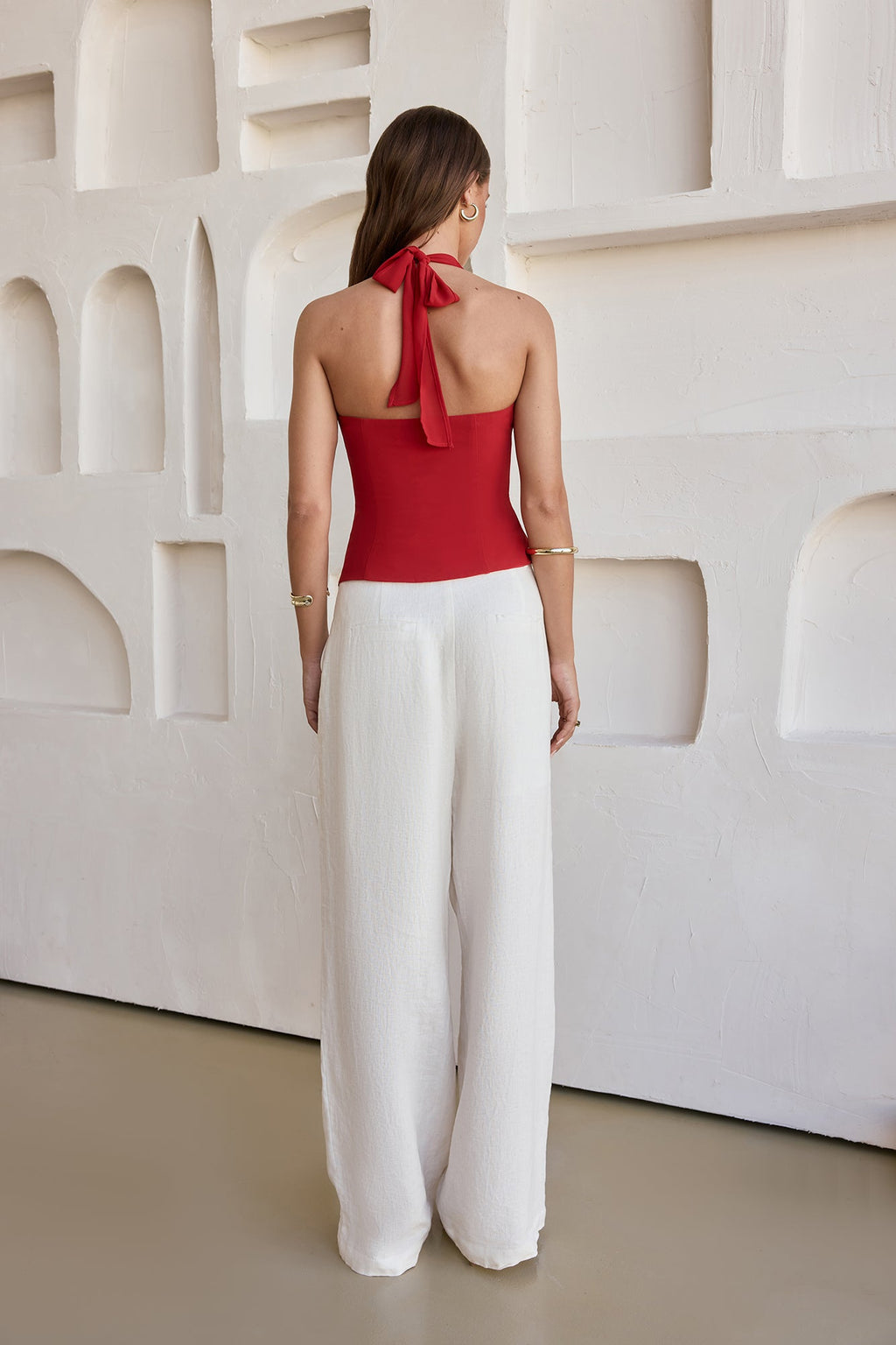 Blazing Suns Halter Top Red