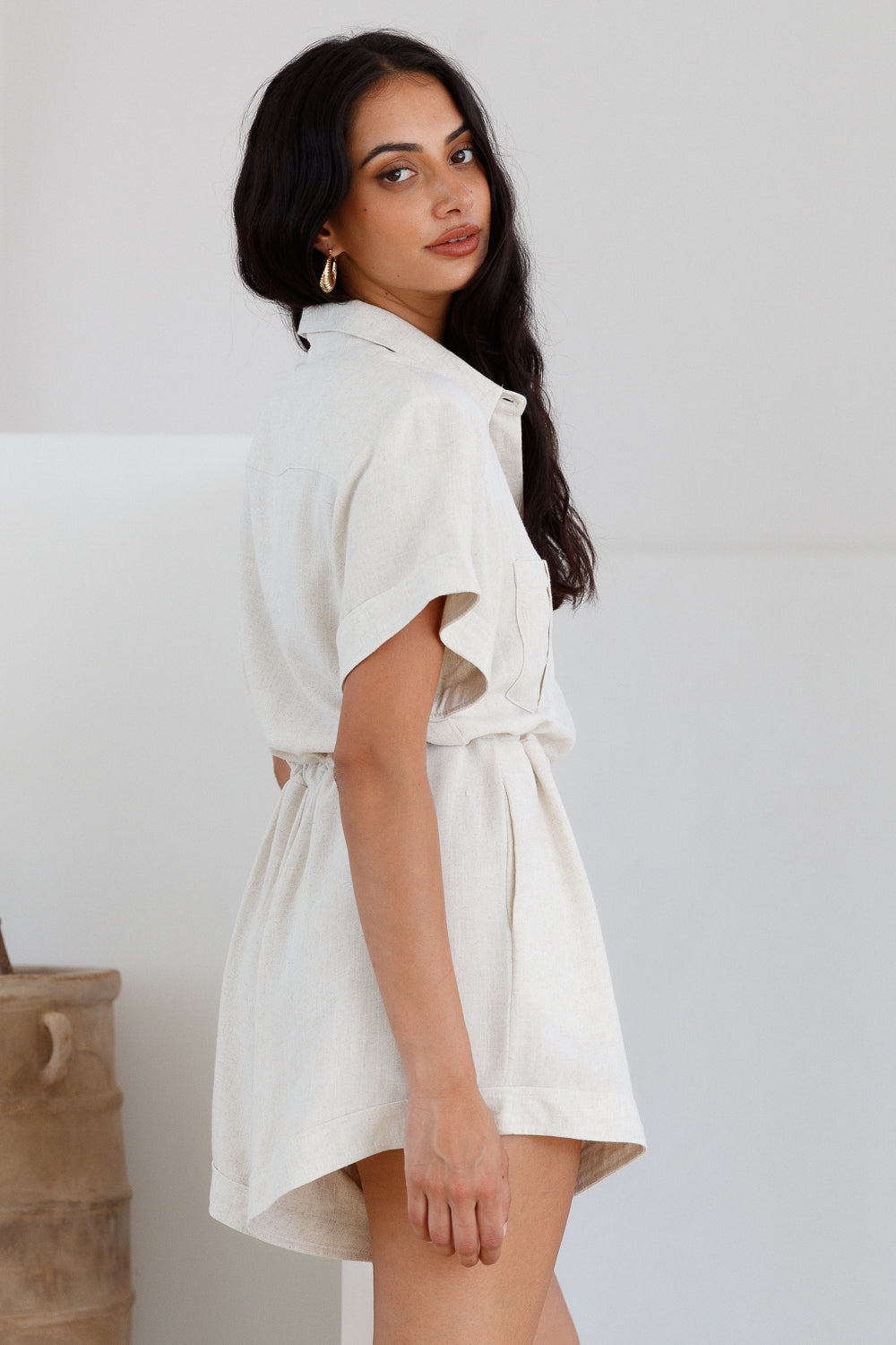 Viamo Romper Beige