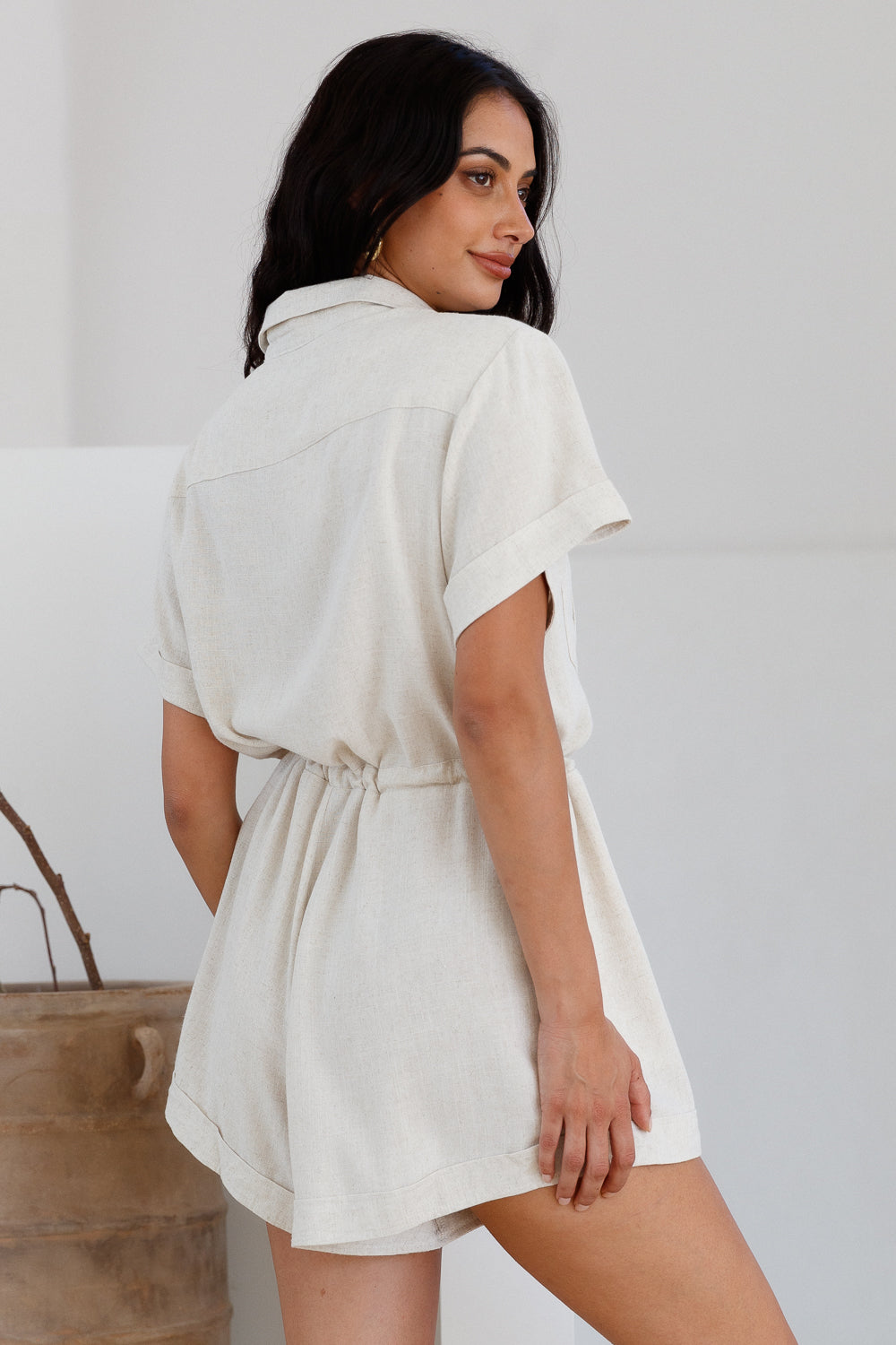 Viamo Romper Beige