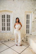 Coastal Tour Linen Pants Beige